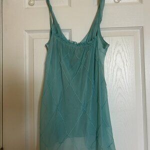 Feminine Silk Chiffon turquoise MarieMarie top